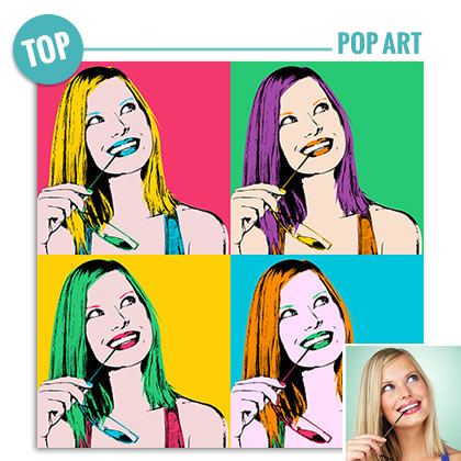 Tableau pop art personnalisé